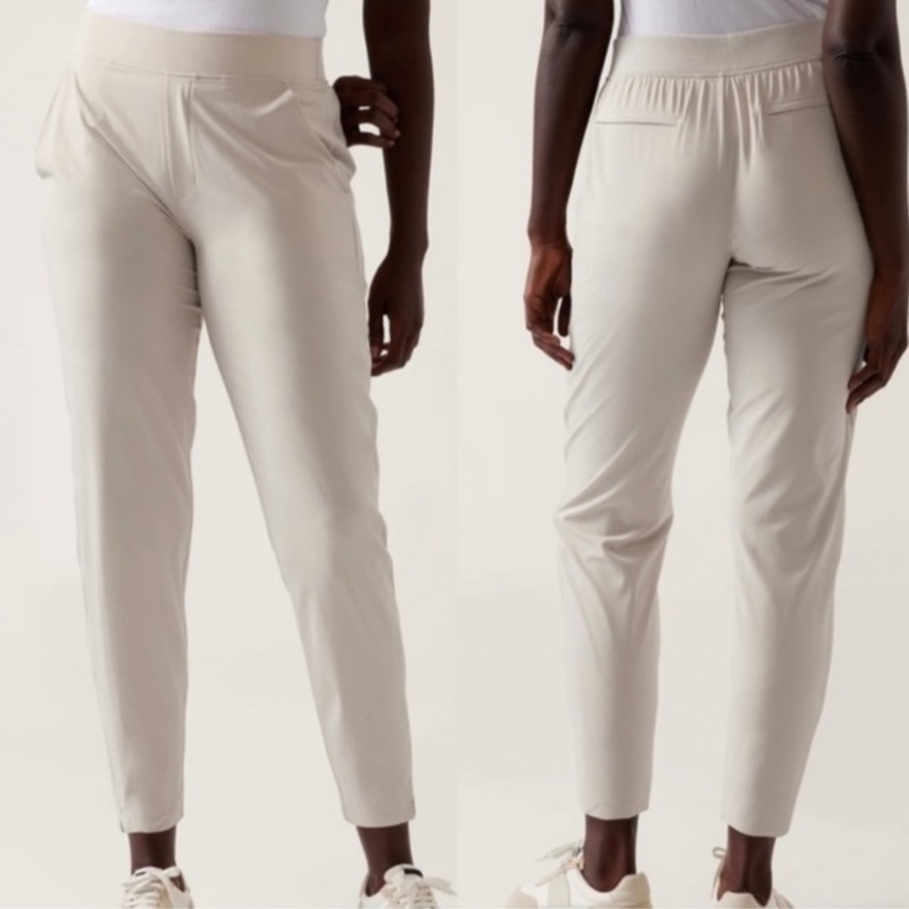 Athleta Brooklyn Mid Rise Ankle Pant Abalone Grey size 2 NWOT